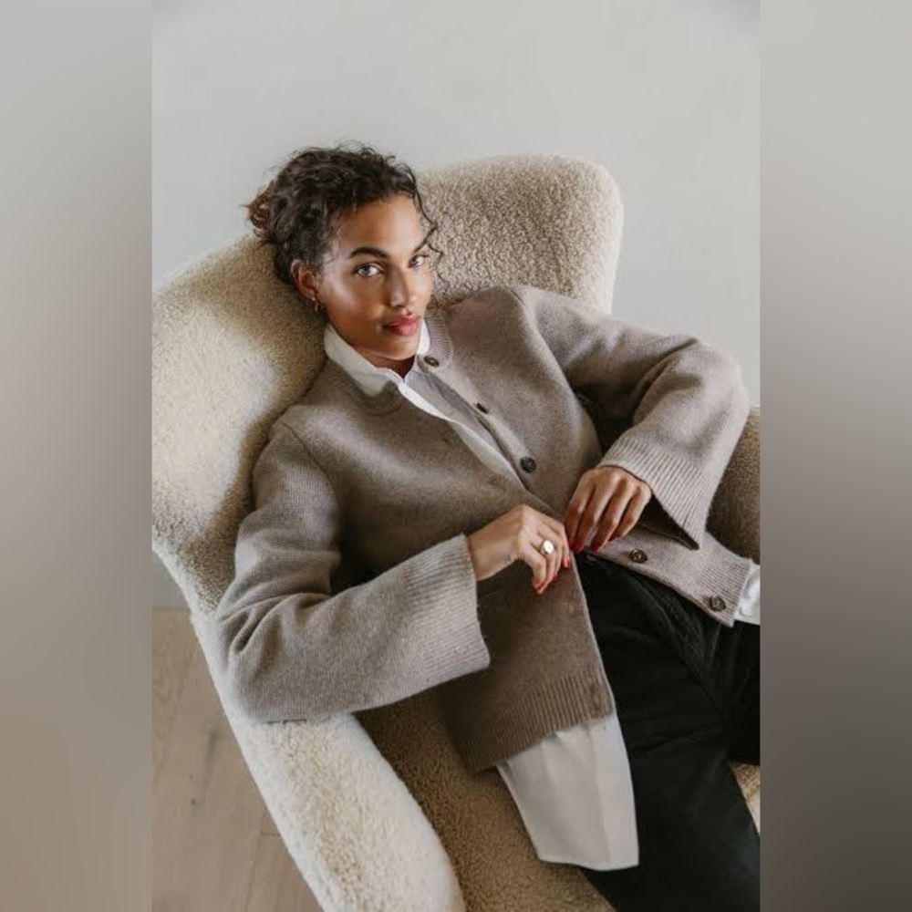 NWT Jenni Kayne Cooper Cardigan in Taupe